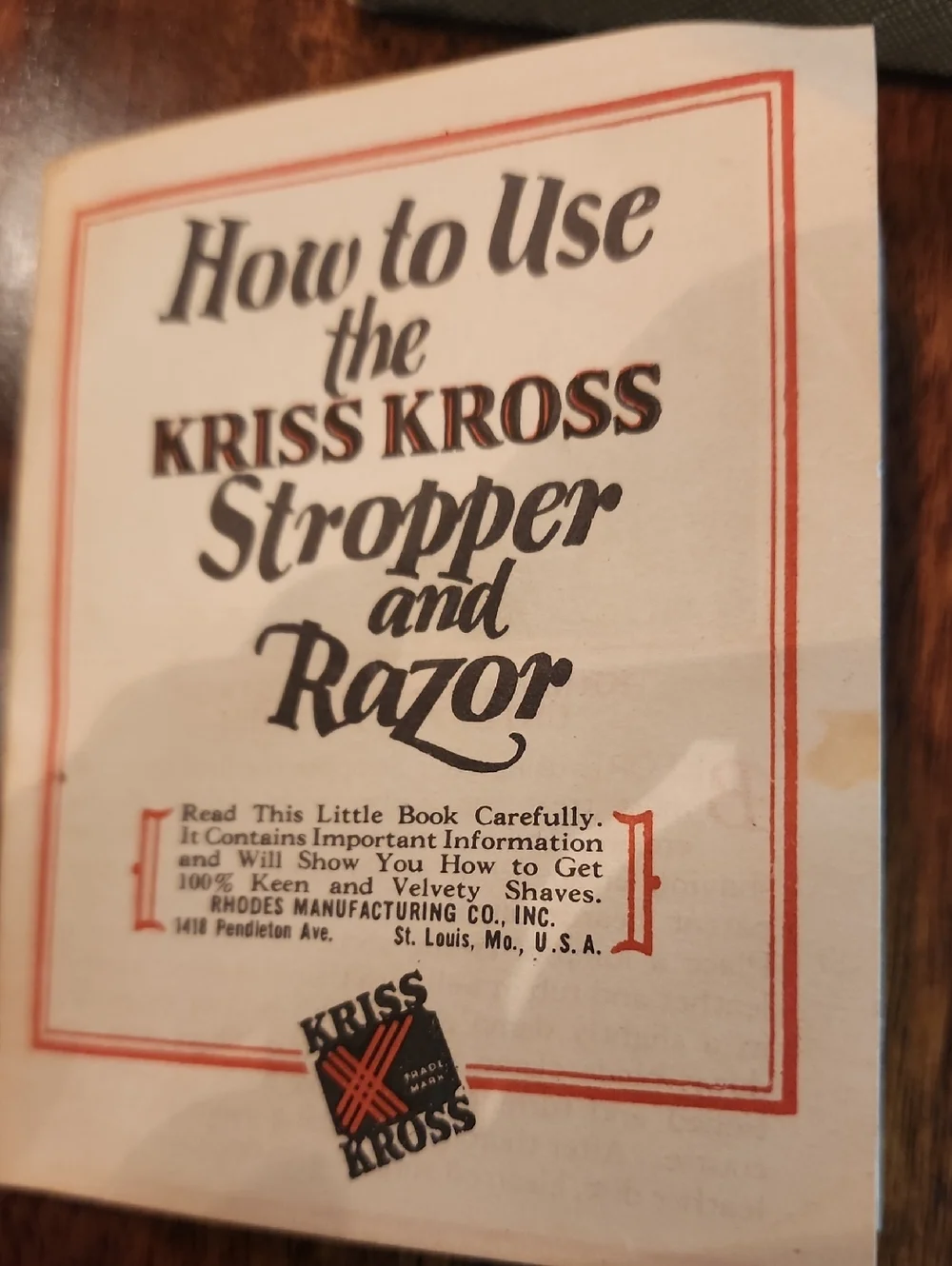 Kriss Kross Vintage Stropper and Razor Stropper In Original Box With Inserts
